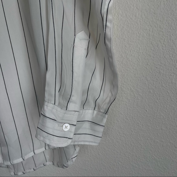 Rails Striped Cupro Button Down Long Sleeve Shirt - Picture 3 of 7